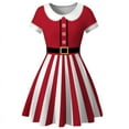 thumbnail image 4 of Vestido de Navidad para mujer, vestidos grandes con estampado de Papá Noel de invierno, vestido de fiesta de Navidad Vintage de los años 50 y 60, bata Rockabilly, 4 of 4