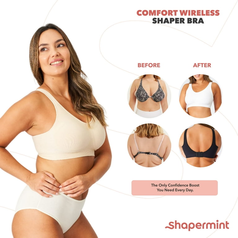 Shapermint Women's Daily Comfort Wireless Shaper Bra 