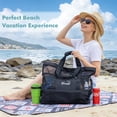 thumbnail image 5 of Tirrinia Mesh Beach Bag with Cooler Compartment, Extra Large Totes for Beach Travel, Functional Fashion Beach Bag for Women, Unique Gifts for Mom, 5 of 6