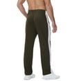 thumbnail image 3 of Men's Sweatpants Athletic Lounge Pants Open Bottom Casual Jersey Pants for Men with Pocket Army L, 3 of 7