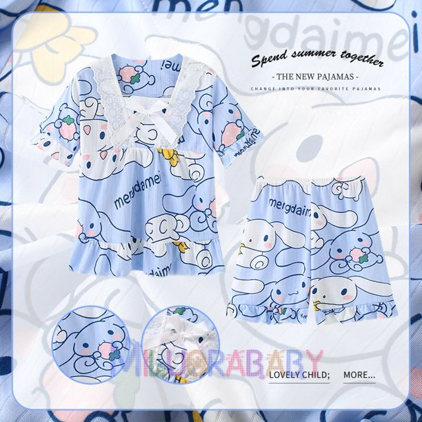 Pijamas de Pokémon para niños y niñas, traje de manga corta de dibujos animados, ropa de dormir informal, conjunto de ropa de casa, trajes de verano qym unisex