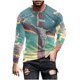 thumbnail image 2 of Amzcrzy - Sudadera Para Hombre, Informal, Cuello Redondo, Manga Larga, Camiseta Estampada, Blusa, Multicolor, 4Xl, 2 of 5