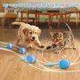 thumbnail image 6 of Inadays Interactive Dog Toy, Motion Activated Automatic Rolling Ball Toys with Rope for Small Medium Dogs and Cat, Automatic Moving Dogs Toy for Boredom Relief, USB Rechargeable, Blue, 6 of 6