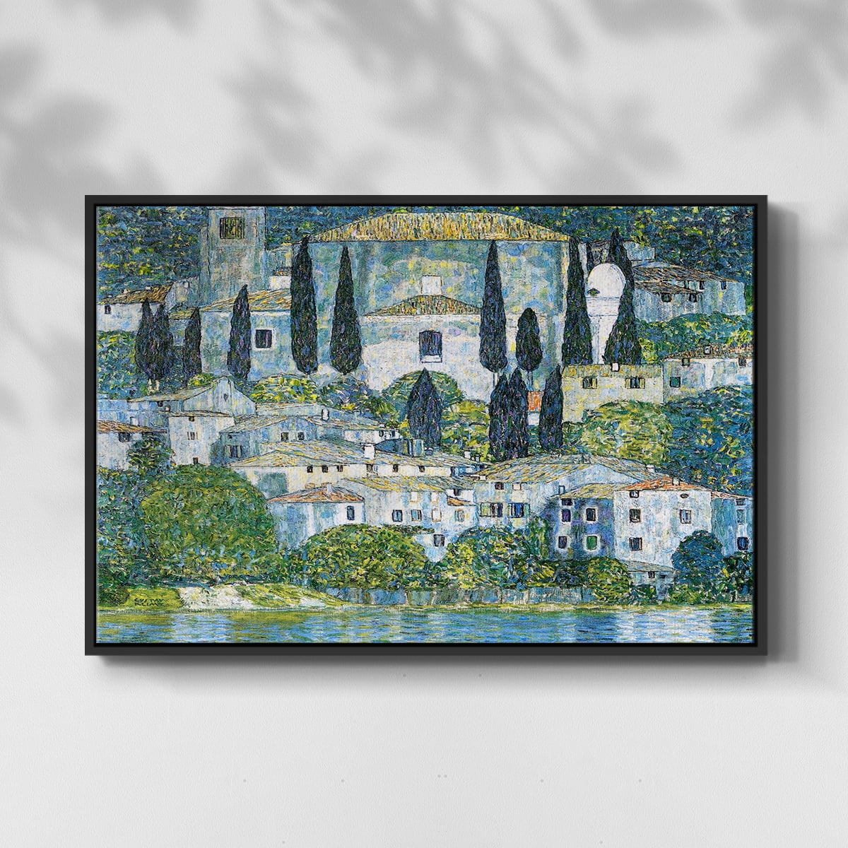 Vintage Landscape-CXIII By Wexford Home Framed in Black Wood Gallery Wrapped Canvas 17 in. x 25 in.