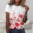 thumbnail image 2 of Camiseta ZOCANIA con estampado floral para mujer en mezcla de algodón, 2 of 2