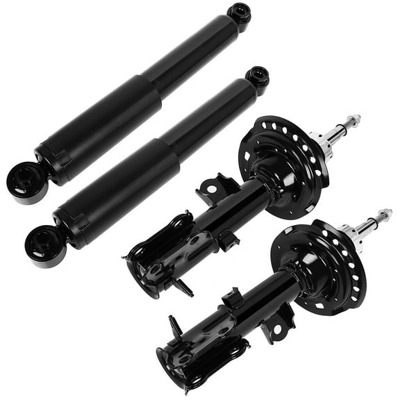 cciyu Front and Rear struts Shock Absorbers Compatible for 2012 2013 2014 2015 2016 for Hyundai Accent 338106 72707 338107 72706 5672 Shocks Struts