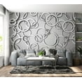 thumbnail image 3 of Tiptophomedecor Abstract Wallpaper Wall Mural - Vicious Circles, 3 of 7