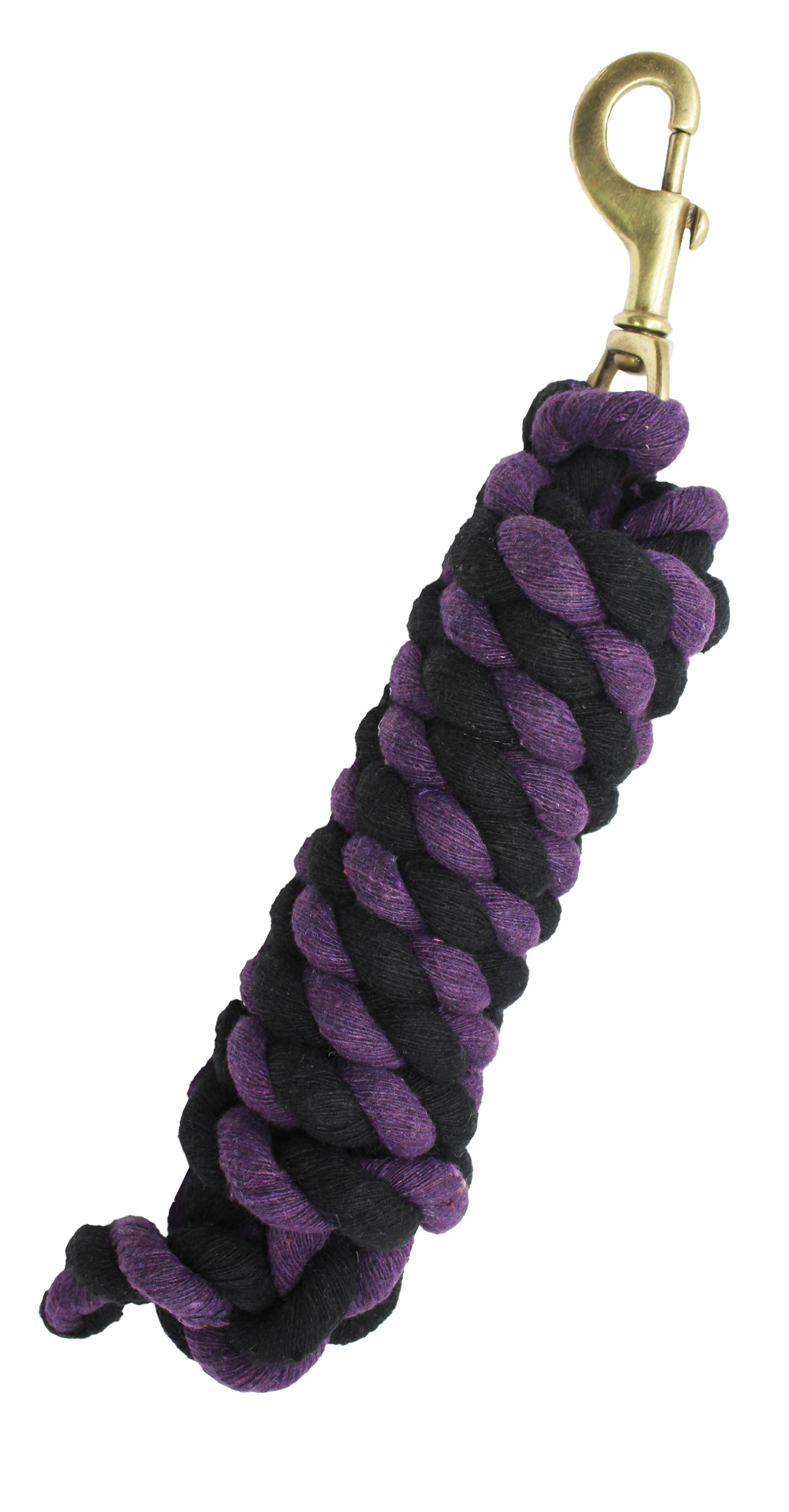 10 ft Horse Halter Cotton Lead Rope Heavy Duty 3/4 Diameter Brass Snap