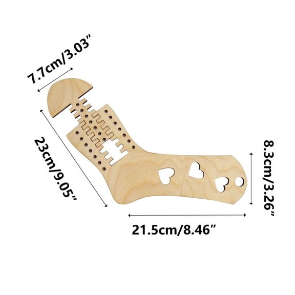 Tainini 2Pieces Sock Blockers Wooden Sock Blocker For Knitting Crochet Stocking Display Knit Sock Form Stretchers Weave Yarn Crafts Hous