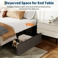 thumbnail image 3 of Danolapsi Full Bed Frame with 3 Large Storage Drawers,Fabric Upholstered Platform Bed,Full Size Platform Bed Frame,Wooden Slats Support,No Box Spring Needed,Noise Free,Easy Assembly,Grey, 3 of 8