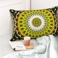 thumbnail image 6 of Kll Yellow Mandala Pillow Covers Envelope Closure,Super Soft And Cozy Fuzzy Fleece Pillow Case Cover 20"X30", 6 of 8