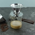 thumbnail image 6 of Pebbuoy Coffee Filter Cup Stainless Steel Coffee Filter Extraction Tool Paperless Slow Drip Coffee Filter for Home, 6 of 6