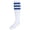 Blue, variant on Boy's Girl's Stripe Vintage Knee High School Soccer Tube Socks 1 Pair Pack