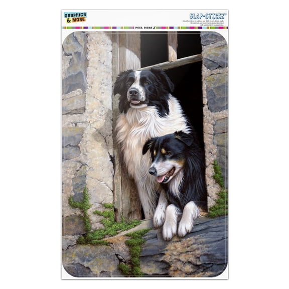 Border Collies Window Dogs Home Business Office Sign