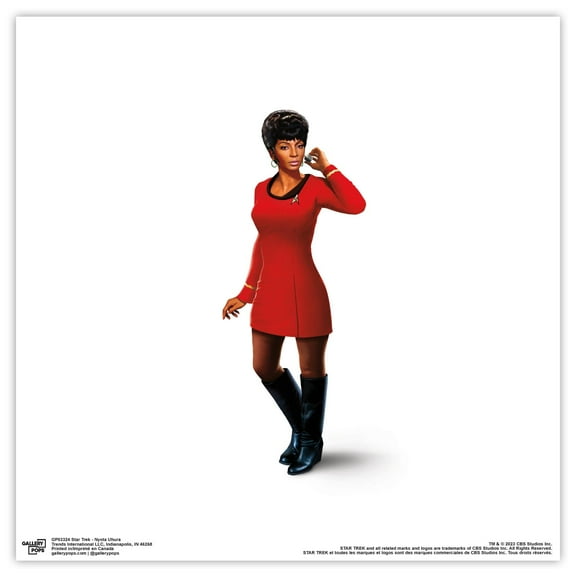 Gallery Pops Star Trek - Nyota Uhura Wall Art, Unframed Version, 12" x 12"
