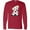 Red, variant on Inktastic Cream Doodle Pup Long Sleeve T-Shirt