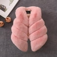 thumbnail image 2 of Favoffer Girls' Faux Fur Vest Solid Color Shoulder Casual Fashion Warm Jacket Winter Warm Quilted Coat Casual Outdoor Cute forToddler to Teen 1-13Y, 2 of 4