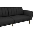 Novogratz Brittany Futon, Dark Gray Linen
