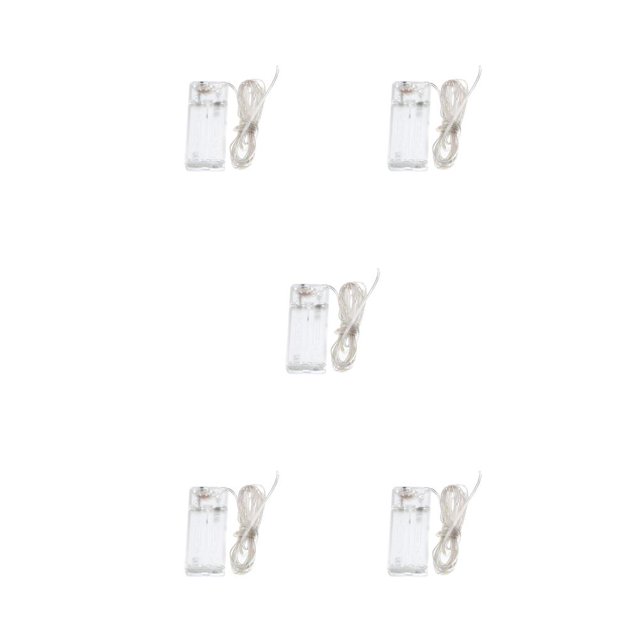 Naiovety Lámparas de hadas, adornos artísticos, decoraciones para festivales, luces LED, iluminación decorativa para el hogar, jardín, Blanco Puro/21 Metros 5Conjunto
