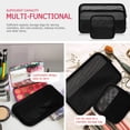 thumbnail image 4 of BRIGHTFUFU Bolsas de maquillaje de malla, 6 uds., bolsas de aseo de viaje portátiles, bolsas de aseo de viaje para cosméticos, 4 of 7