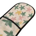 thumbnail image 4 of Yayeee Double Oven Mitt Kitchen Heat Resistant Baking 35" x7" Quilted Glove, Pastel Pink Stars, 4 of 6