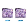 thumbnail image 2 of Quilted Laptop Sleeve for 13-16 Inch Laptops Protective Laptop Case Cover Lightweight Travel & Office Essentials Light Purple Roses Pattern, 2 of 8