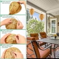 thumbnail image 5 of 4 Pack Fake Wasp Nest Decoy Hanging Wasp Trap Deterrent for Hornets Yellow Jackets Outdoor Waterproof Non-Toxic Material(8.66"×11",Warm Color), 5 of 8