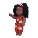 thumbnail image 3 of African Baby Doll, Reborn Baby Doll Vinilo Suave Producción Exquisita Baby Doll Para Cumpleaños Cergrey correa roja, 3 of 8