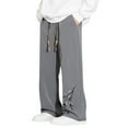 thumbnail image 1 of Zszcpp Mens Casual Pants Spring Autumn Embroidered Baggy Fit Sweat Straight Leg Long Trousers Casual Trouser, 1 of 5