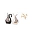 thumbnail image 5 of Figuras De Cisne De Cerámica, Escultura De Madera Para Colgar En La Pared, Adorno Coleccionable, Decorativo, Para Oficina, Dormitorio, Interior, Versátil, Para Aniversario., 5 of 8