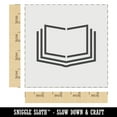thumbnail image 2 of Open Book Reading Symbol DIY Cookie Wall Craft Stencil - 4.5 Inch, 2 of 5