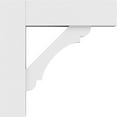 thumbnail image 3 of 3"W x 16"D x 16"H Standard Olympic Architectural Grade PVC Bracket with Block Ends, 3 of 11