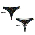 thumbnail image 3 of Fotbe Gamepads Tanga Sin Costuras para Mujer con Estampado – Panties Invisibles, Transpirables y Cómodos para Uso Diario-4X-Large, 3 of 6