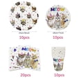 thumbnail image 4 of Decoración para fiesta de cumpleaños de gatos, lindo gatito, vajilla desechable, platos de papel, vasos, pancartas, suministros para fiestas temáticas de gatos para niños, 4 of 4