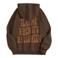 thumbnail image 2 of NMMUED Hauts d'Halloween pour Femmes, Chandails à Capuchon d'Automne pour Femmes, Tenues d'Halloween pour Femmes, Chandails Graphiques pour Femmes, Chandails d'Halloween pour Femmes, Chandails à Capuchon Graphiques, Brun 4TG, 2 of 4
