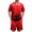 Blue, variant on Mens Halloween 2 Piece Sets Candy Castle Round Neck Horror Tees Matching Bat Skull Bermuda Funny Shorts, 2XL