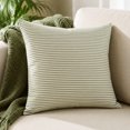 thumbnail image 4 of Stripes Plaid Throw Pillows 18X18 Spring Summer Decorative Pillow Decor for Couch Sofa and Porch Chair Green, 4 of 7