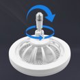 thumbnail image 7 of Yoofe Ceiling Fans with Lights and Remote,3 Colors 3000K-6500K Dimmable LED Light Bulb Fan Screw in Ceiling Fan for Bedroom,Kitchen,Storage Room,Wireless Small Ceiling Fans with Lights-White, 7 of 7
