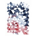 thumbnail image 3 of OnRei 12x14 Black Modern Framed Museum Art Print Titled - Americana Triangles, 3 of 5