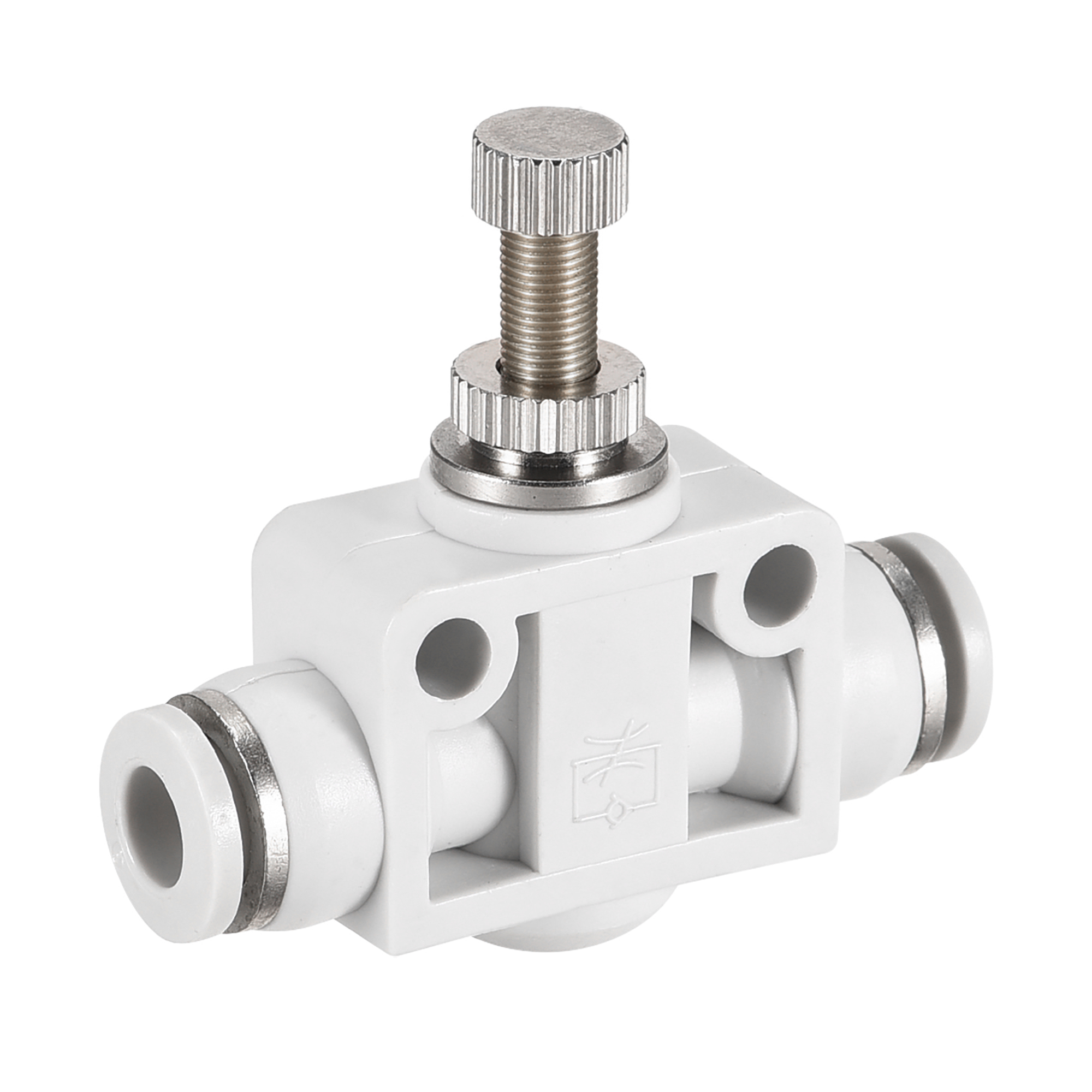 Air Flow Control Valve, Inline Speed Controller Union Straight, 6mm