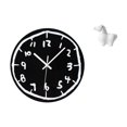 thumbnail image 1 of Reloj de pared,Reloj de pared silencioso y decorativo que no hace tictac,Reloj moderno de 12 pulgadas para pared de casa o oficina,sencillo.,Estatua del caballo,Estatua de caballo para, 1 of 8