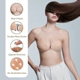 thumbnail image 3 of Jinsinto Adhesive Bra, Breathable Strapless Bra Adhesive Push Up Backless Bra E, 3 of 5