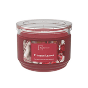 Mainstays Crimson Leaves 3-Wick 11.5 oz. Scented Glass Jar Candle