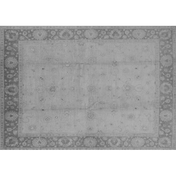 Ahgly Company Indoor Rectangle Oriental Gray Traditional Area Rugs, 6' x 9'