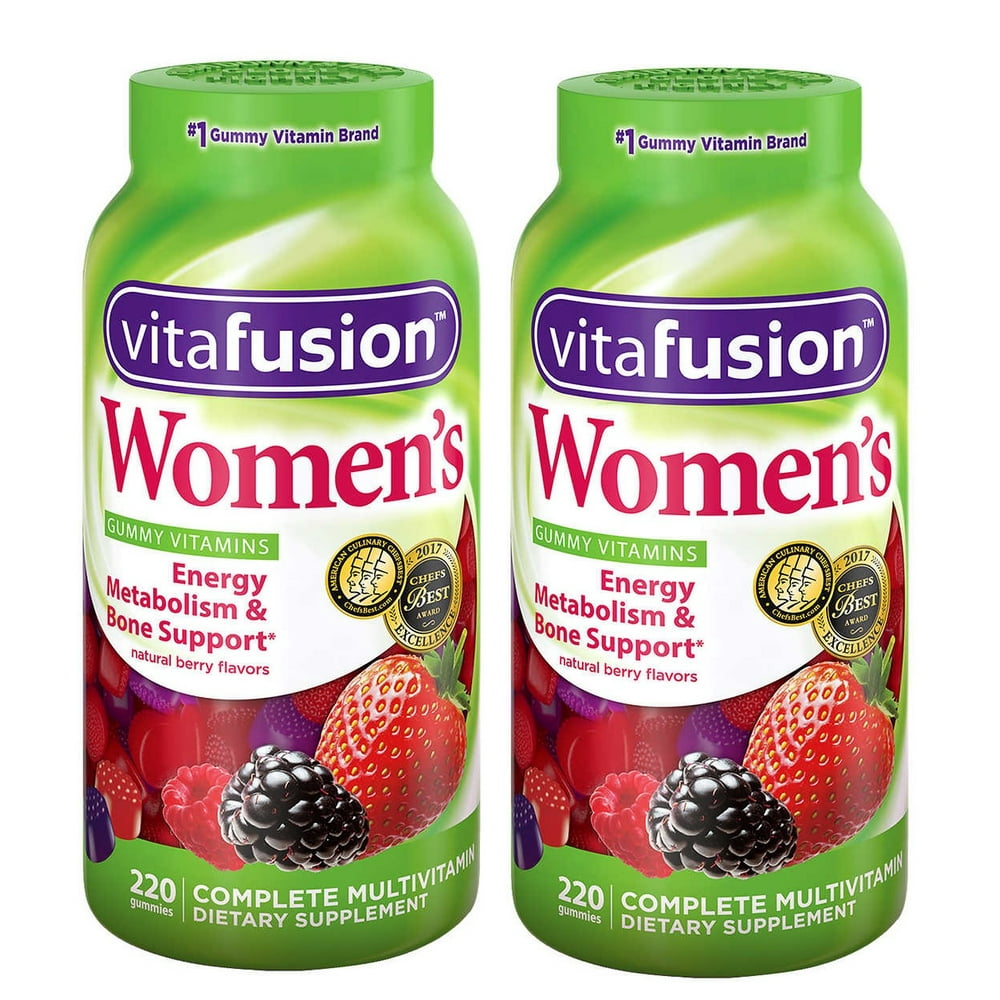 2 PACK vitafusion Women's Multivitamin, 220 Gummies