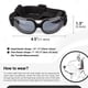 thumbnail image 3 of Gafas para perros de raza pequeña, lentes UV, gafas de sol para perros pequeños, protección de ojos, antivaho para exteriores, a prueba de nieve, negro brillante, 3 of 5