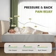 thumbnail image 4 of Twin Size Memory Foam Mattress, 10 Inch Gel-Infused Cooling Mattress with Removable Washable Cover for Bedroom, Guest Room, White, 4 of 9
