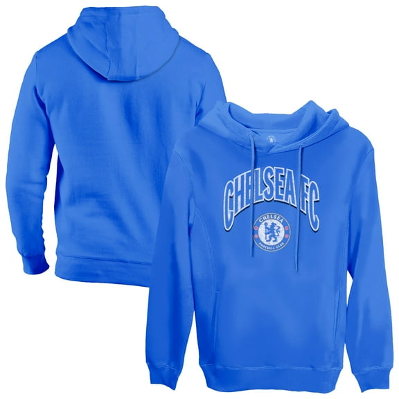 Men's 1863FC  Blue Chelsea Retro Wordmark Pullover Hoodie