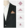 thumbnail image 3 of INSPIRE CHIC Men's Houndstooth Self Fold Pocket Square for Suit Formal, 3 of 4
