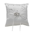 thumbnail image 1 of Yuarrent Paño en forma de corazón anillo almohada portátil Adorable decorativo cuadrado fiesta anillos portador cojín decoración ornamento Juegos de cama 10x10cm, 1 of 6